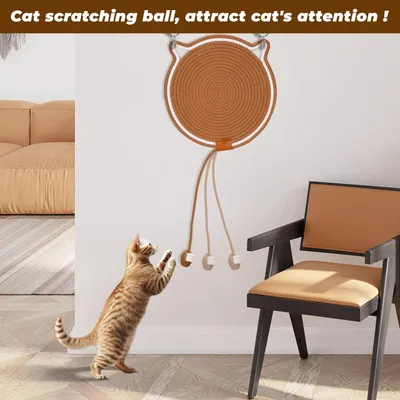 PetTribes Grattoir Tapis Ronde - Protection Meubles et Jeu Chat