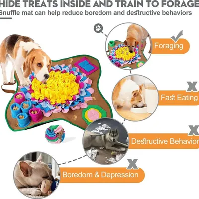 PetTribes Tapis Renifleur pour Chien - Développe l'Instinct Naturel