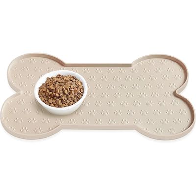 PetTribes Tapis de gamelle antidérapant en silicone pour chien