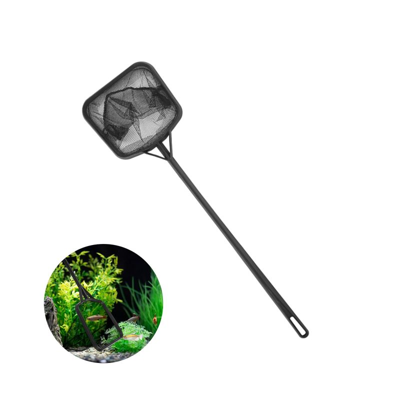 PetTribes Épuisette Renforcée Noire - Taille Grande