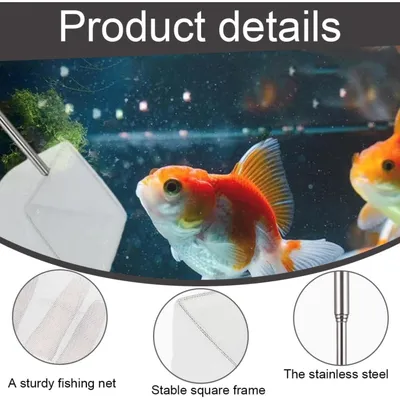 PetTribes Filet pêche mini maille fine - Manche télescopique