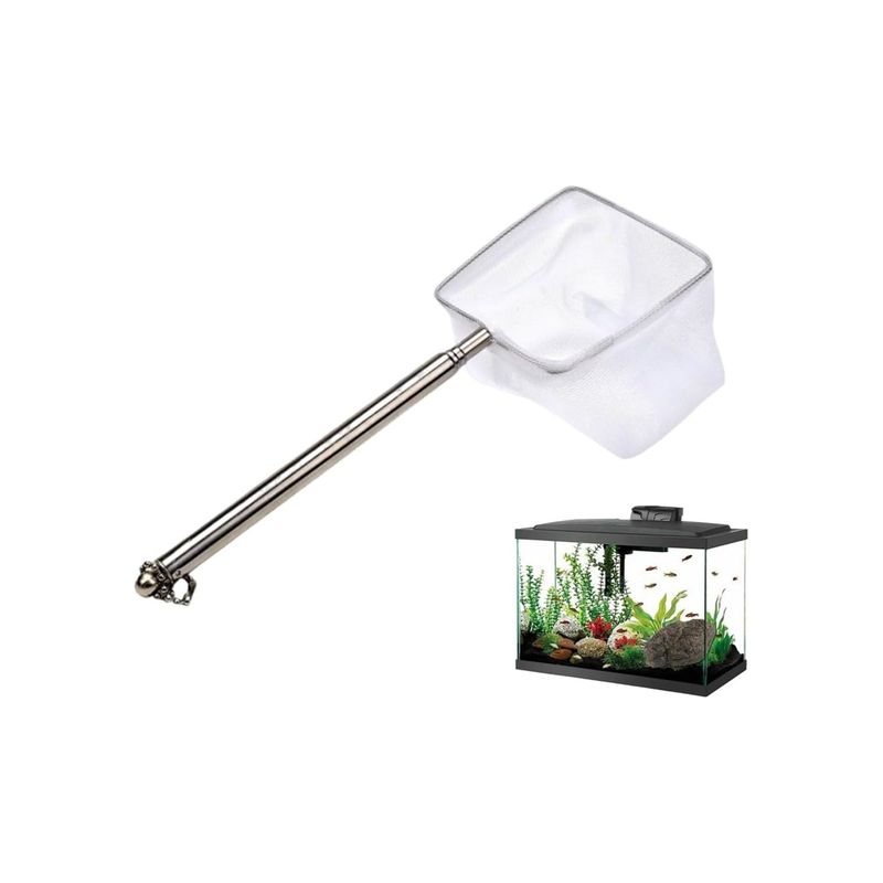 PetTribes Filet pêche mini maille fine - Manche télescopique