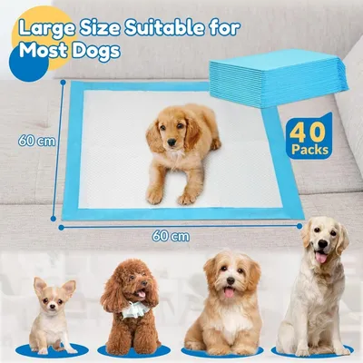 PetTribes Alèses absorbants anti-fuites 60x60 - 40 pcs
