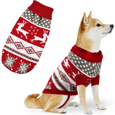 PetTribes Pull de Noël à motif renne pour petit chien