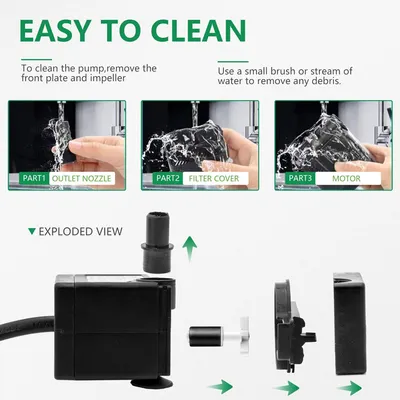 PetTribes Pompe Fontaine Mini 180L/H - Silencieuse