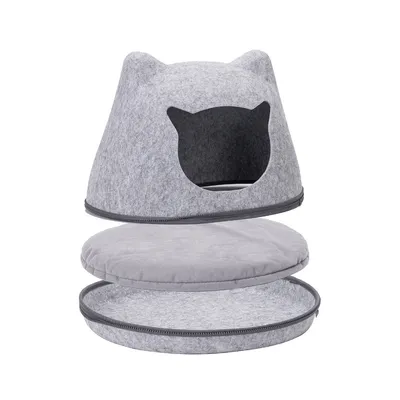 PetTribes Maison pour chat avec oreilles de chat