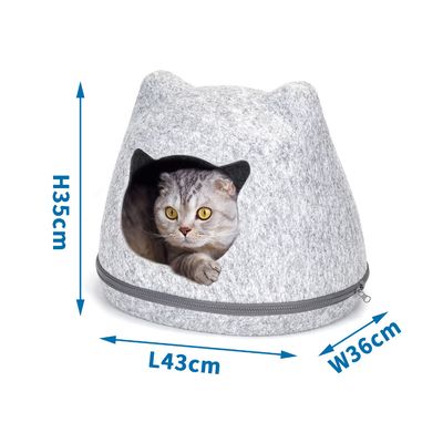 PetTribes Maison pour chat avec oreilles de chat