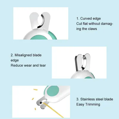 PetTribes Coupe-Ongles avec Lampe LED Détection Ligne de Sang