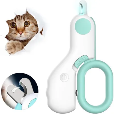 PetTribes Coupe-Ongles avec Lampe LED Détection Ligne de Sang