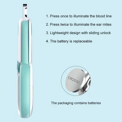 PetTribes Coupe-Ongles avec Lampe LED Détection Ligne de Sang