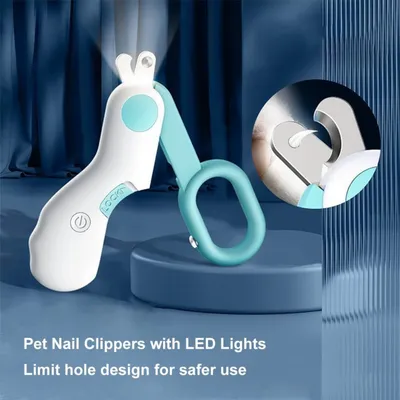 PetTribes Coupe-Ongles avec Lampe LED Détection Ligne de Sang