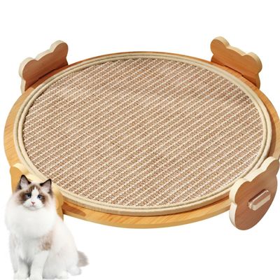 PetTribes Tapis griffoir rond en sisal pour chat