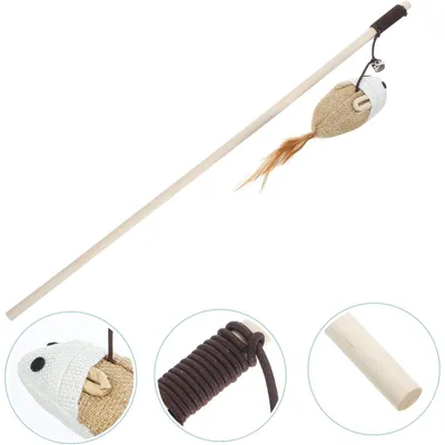 PetTribes Canne à Plume Interactive pour Chat - Anti-Ennui