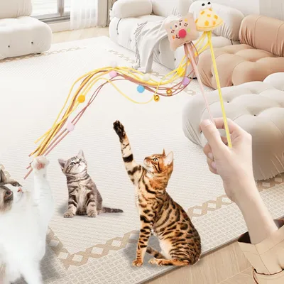 PetTribes Canne à Chat Interactive - Jeu Stimulant