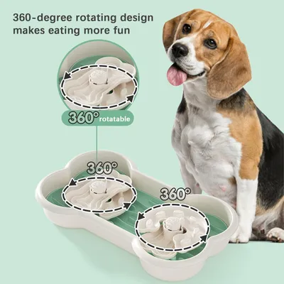 PetTribes Bol à Manger Lent pour Chien