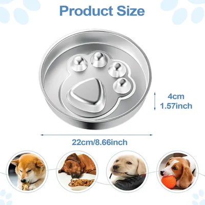 PetTribes Gamelle Anti-Glouton pour Chien - INOX Antidérapant