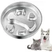 PetTribes Gamelle Anti-Glouton pour Chien - INOX Antidérapant