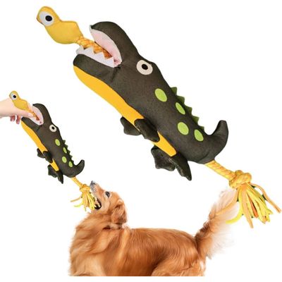 PetTribes Jouets en peluche de tir à la corde pour chiens