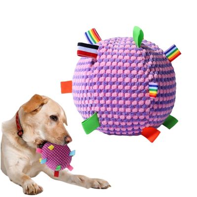 PetTribes Jouet interactif : Balle grinceuse pour chien