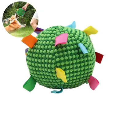 PetTribes Jouet interactif : Balle grinceuse pour chien