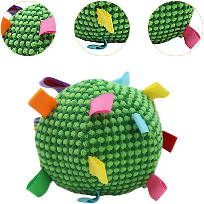 PetTribes Jouet interactif : Balle grinceuse pour chien