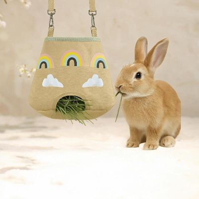 PetTribes Mangeoire suspendue pour lapin et petit animal - Pratique