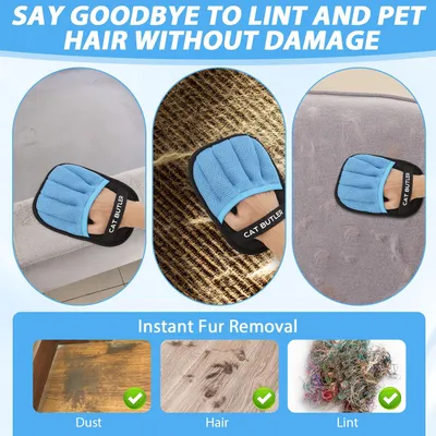 PetTribes Gant 2 Faces : Efficace et Universel contre les Poils d'Animaux