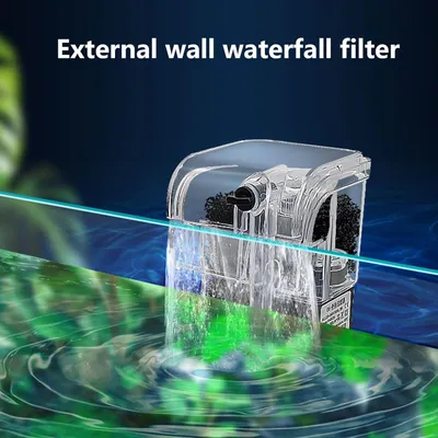 PetTribes Filtre Cascade 3 en 1 pour Aquarium - Puissant et Silencieux
