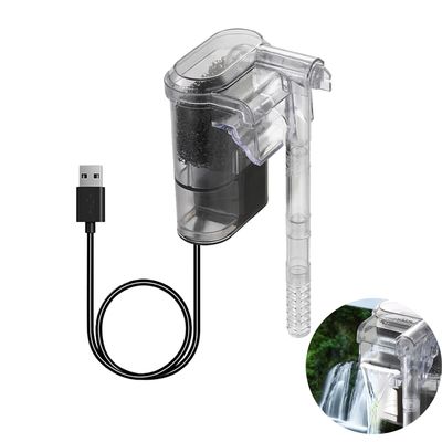 PetTribes Filtre Cascade USB Silencieux & Réglable pour Aquarium