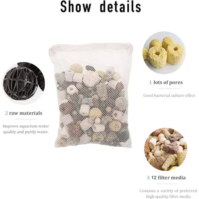 PetTribes Média Filtration 12 en 1 - 500g pour Aquarium
