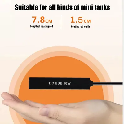 PetTribes Chauffe-Eau USB Mini pour Aquarium Bureau