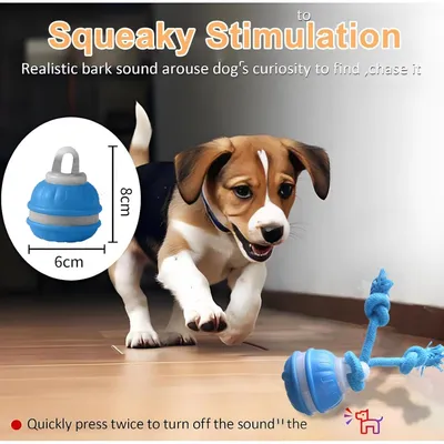 PetTribes Jeu interactif : balle qui roule seule pour chien