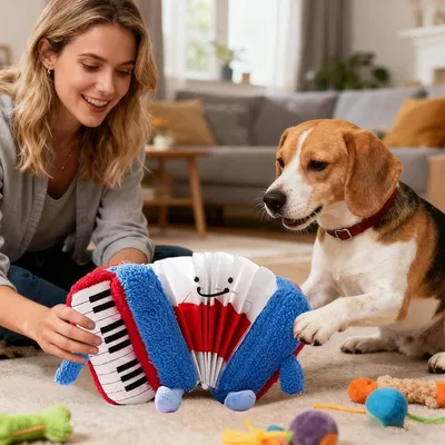 PetTribes Jouet Chien Pliable et Siffant - Divertissement garanti