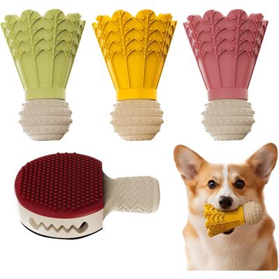 PetTribes Jouet pour chien en forme de volant de badminton