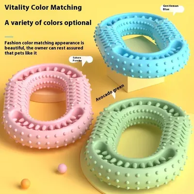 PetTribes Anneau en Caoutchouc Robust： Nettoyage et Anti-Ennui