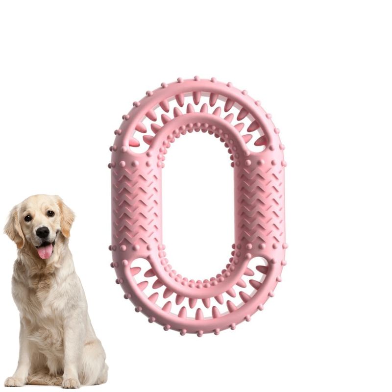 PetTribes Anneau en Caoutchouc Robust： Nettoyage et Anti-Ennui