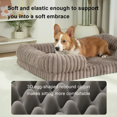 PetTribes Panier Orthopédique pour Chien - Housse Amovible