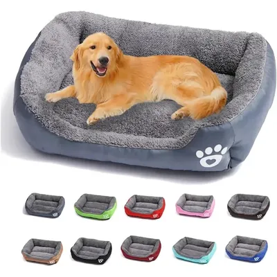 PetTribes Panier Carré Doux et Élastique pour Chien et Chat