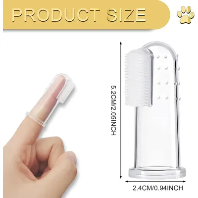 PetTribes  Brosse à dents en forme de doigt de chat