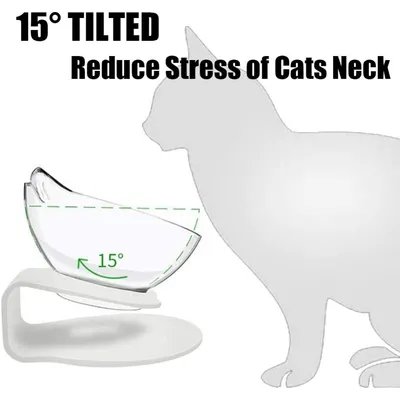 PetTribes Bol à nourriture pour chat avec support  surélevé