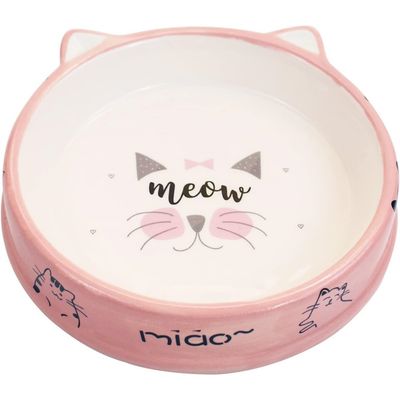 PetTribes Gamelle peu profonde pour chat, céramique