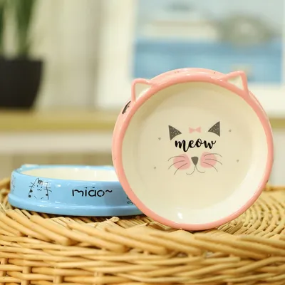 PetTribes Gamelle peu profonde pour chat, céramique