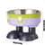 PetTribes Mangeoire Hauteur Ergonomique - Acier Inoxydable Vert