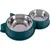 PetTribes  Lot de gamelles pour chat, Double bol
