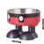 PetTribes Mangeoire Hauteur Ergonomique - Acier Inoxydable Rouge