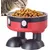 PetTribes Mangeoire Hauteur Ergonomique - Acier Inoxydable Rouge