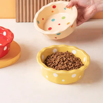 PetTribes Bol Céramique pour Chat - Anti-Bascule & Hygiénique