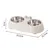 PetTribes Ensemble de gamelles doubles en acier inoxydable pour chat