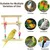 PetTribes Perchoir Balançoire en Corde pour Oiseaux