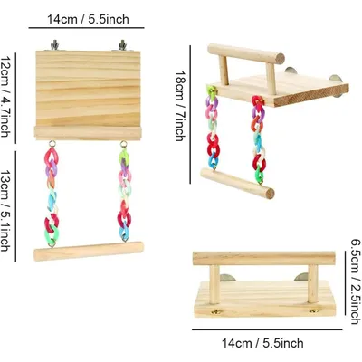 PetTribes Perchoir Balançoire en Corde pour Oiseaux